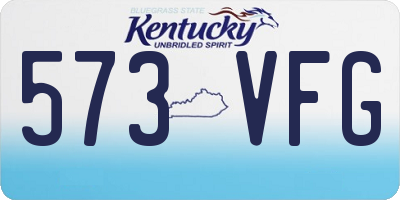 KY license plate 573VFG