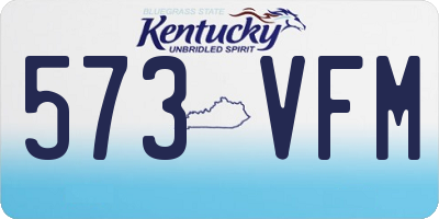 KY license plate 573VFM