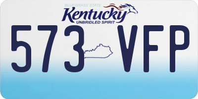 KY license plate 573VFP