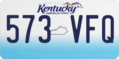 KY license plate 573VFQ