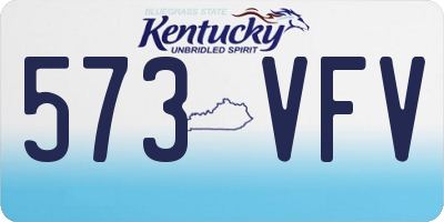KY license plate 573VFV