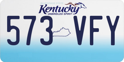 KY license plate 573VFY