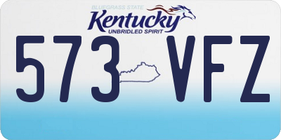 KY license plate 573VFZ