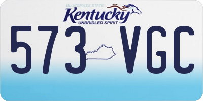 KY license plate 573VGC