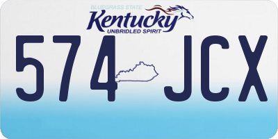 KY license plate 574JCX
