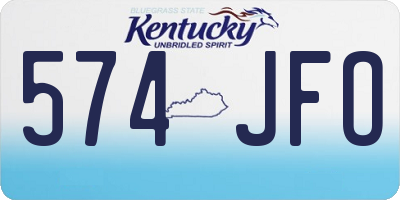 KY license plate 574JFO