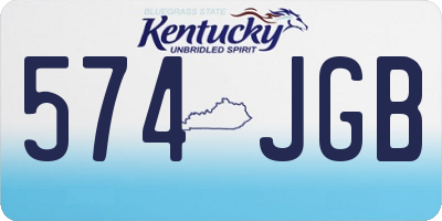 KY license plate 574JGB