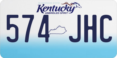 KY license plate 574JHC