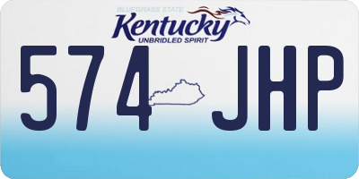 KY license plate 574JHP