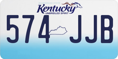 KY license plate 574JJB