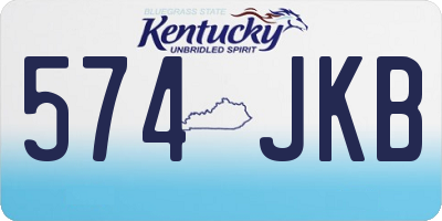 KY license plate 574JKB