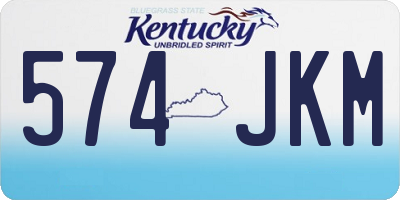 KY license plate 574JKM