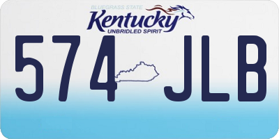 KY license plate 574JLB