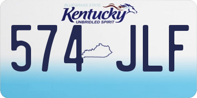 KY license plate 574JLF
