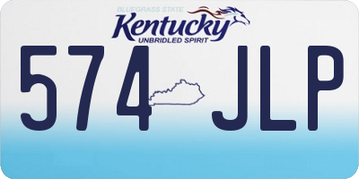KY license plate 574JLP