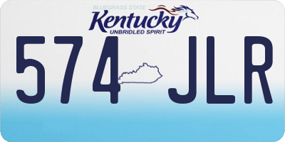 KY license plate 574JLR