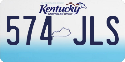 KY license plate 574JLS