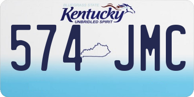 KY license plate 574JMC