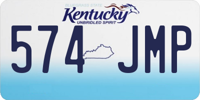 KY license plate 574JMP