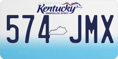 KY license plate 574JMX