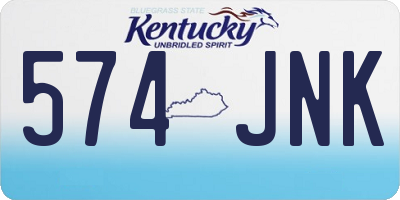 KY license plate 574JNK
