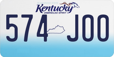 KY license plate 574JOO