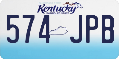 KY license plate 574JPB