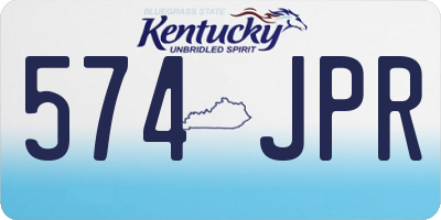 KY license plate 574JPR