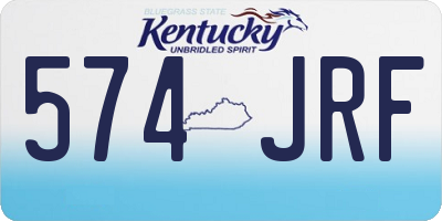 KY license plate 574JRF