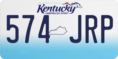 KY license plate 574JRP