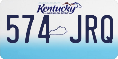 KY license plate 574JRQ