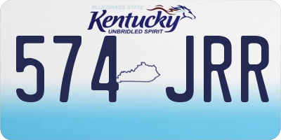 KY license plate 574JRR