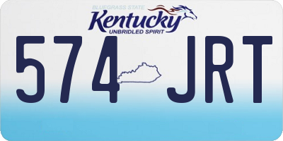 KY license plate 574JRT