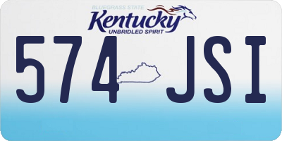 KY license plate 574JSI