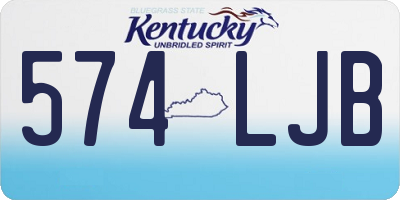 KY license plate 574LJB