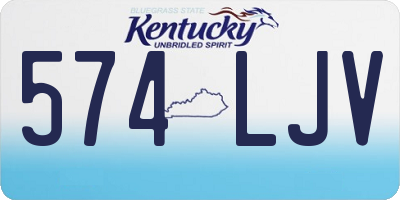 KY license plate 574LJV