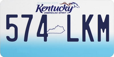 KY license plate 574LKM