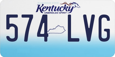 KY license plate 574LVG