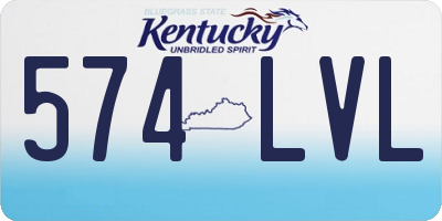 KY license plate 574LVL
