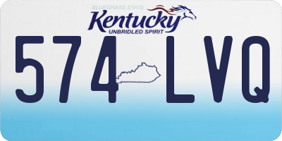 KY license plate 574LVQ