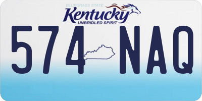 KY license plate 574NAQ