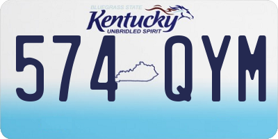 KY license plate 574QYM