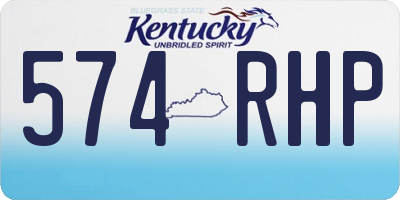 KY license plate 574RHP