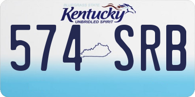 KY license plate 574SRB
