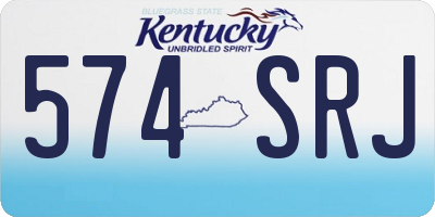 KY license plate 574SRJ