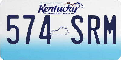 KY license plate 574SRM