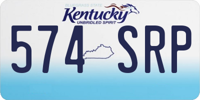 KY license plate 574SRP