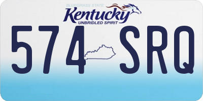 KY license plate 574SRQ