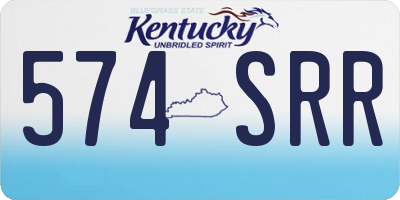 KY license plate 574SRR
