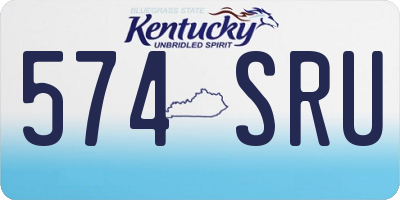 KY license plate 574SRU